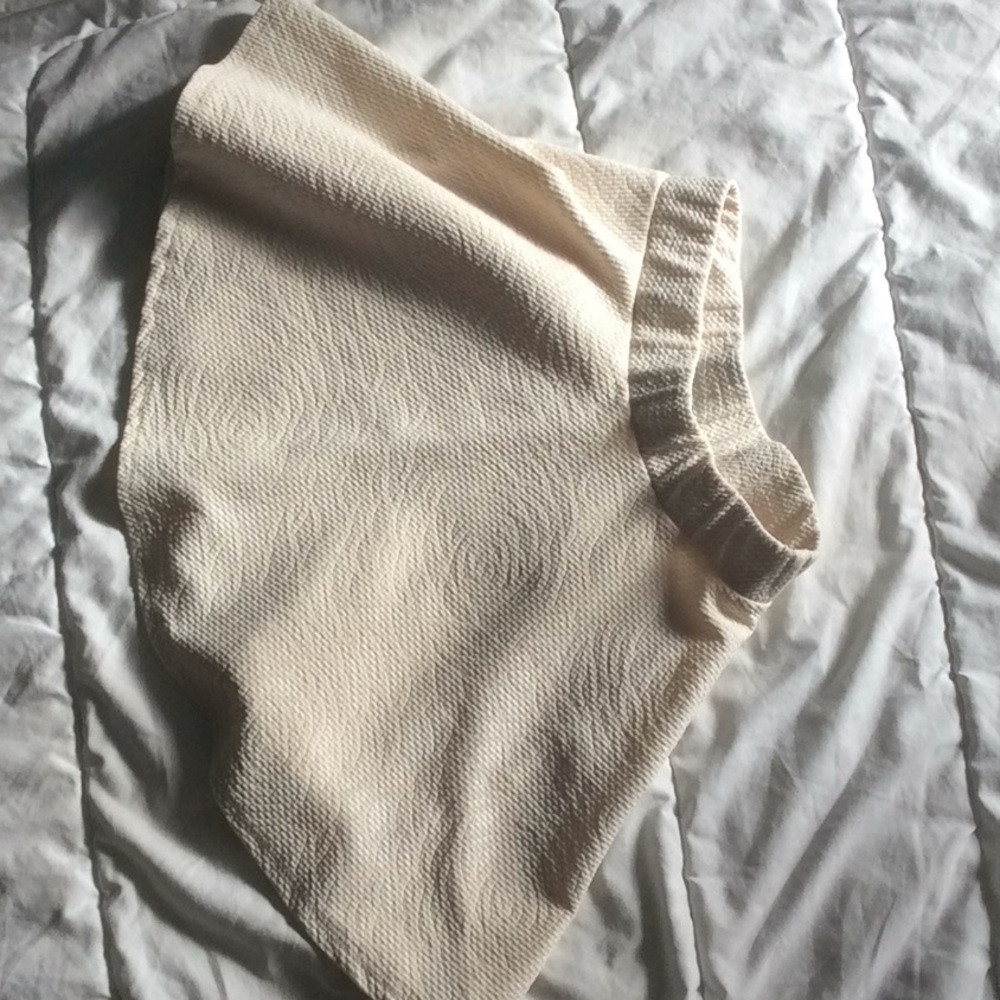 kids cream skater skirt